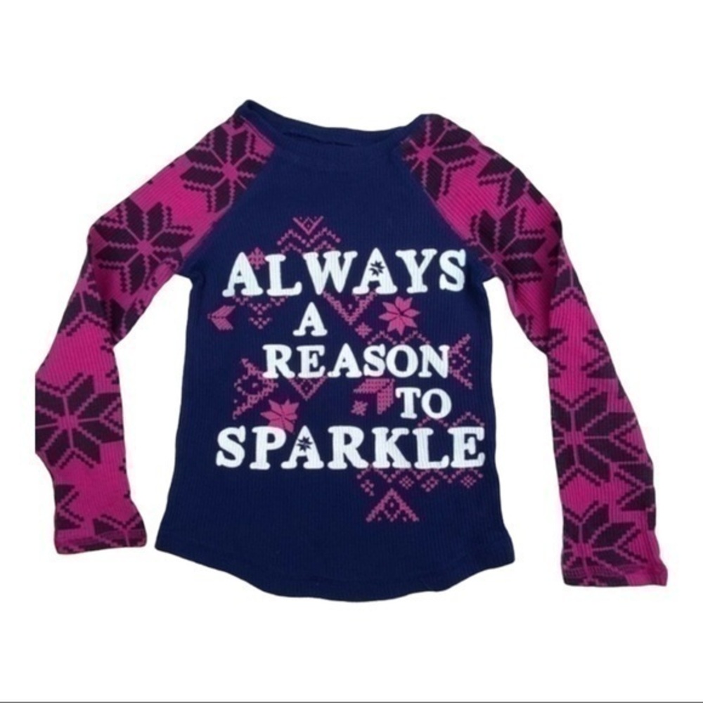 Arizona Jeans Waffle Knit Top Toddler Girls 4T Long Sleeve